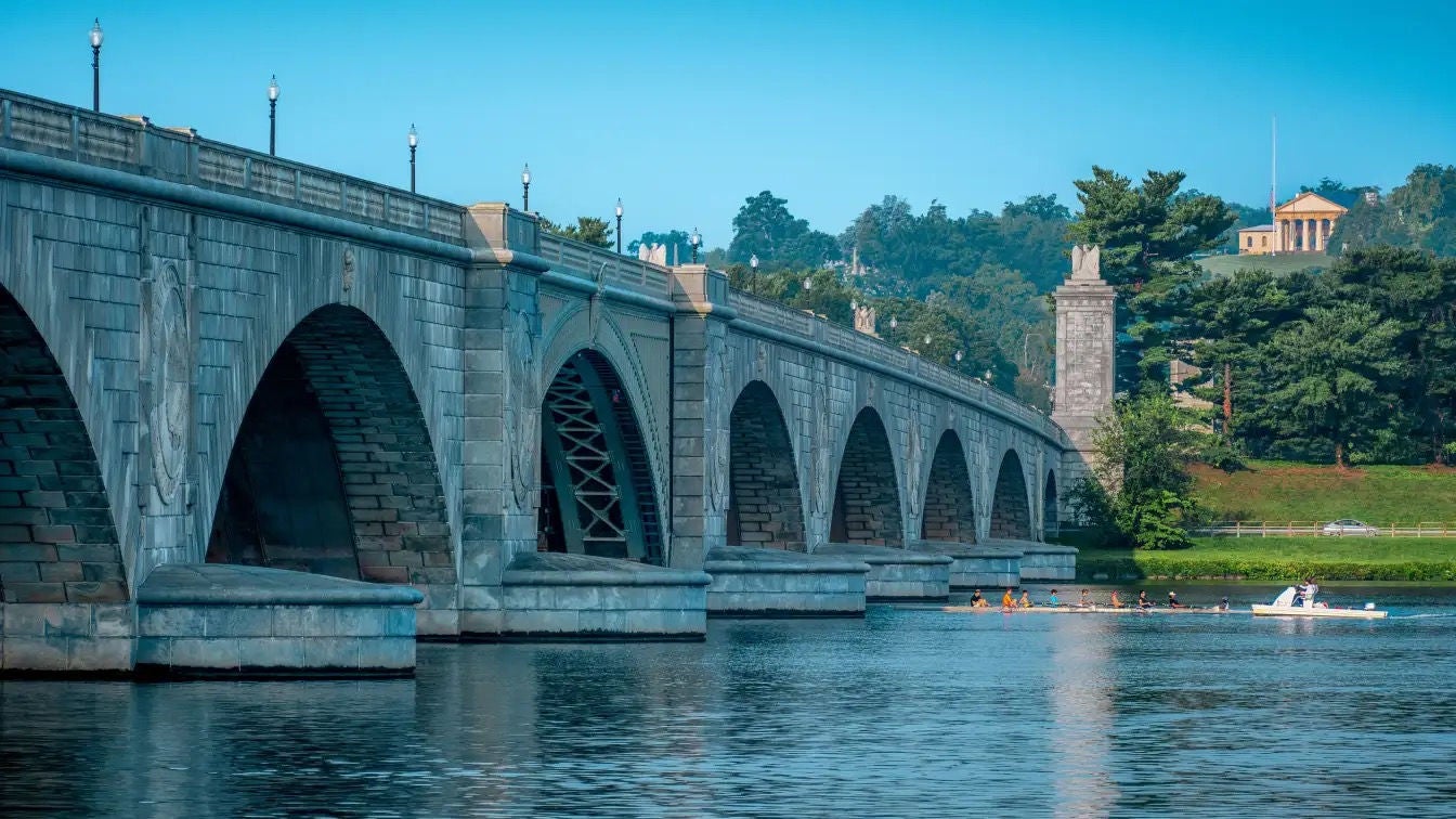 The Arlington Memorial Bridge in Washington, D.C.