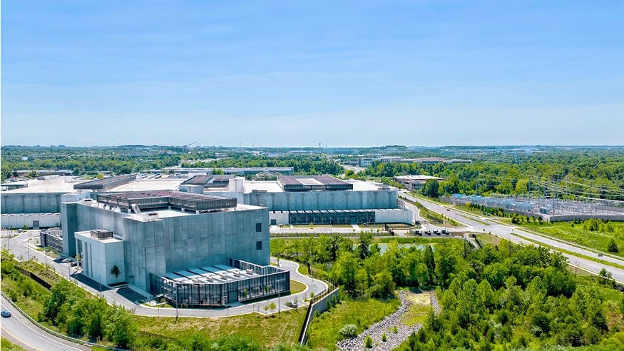 Aerial view of airport